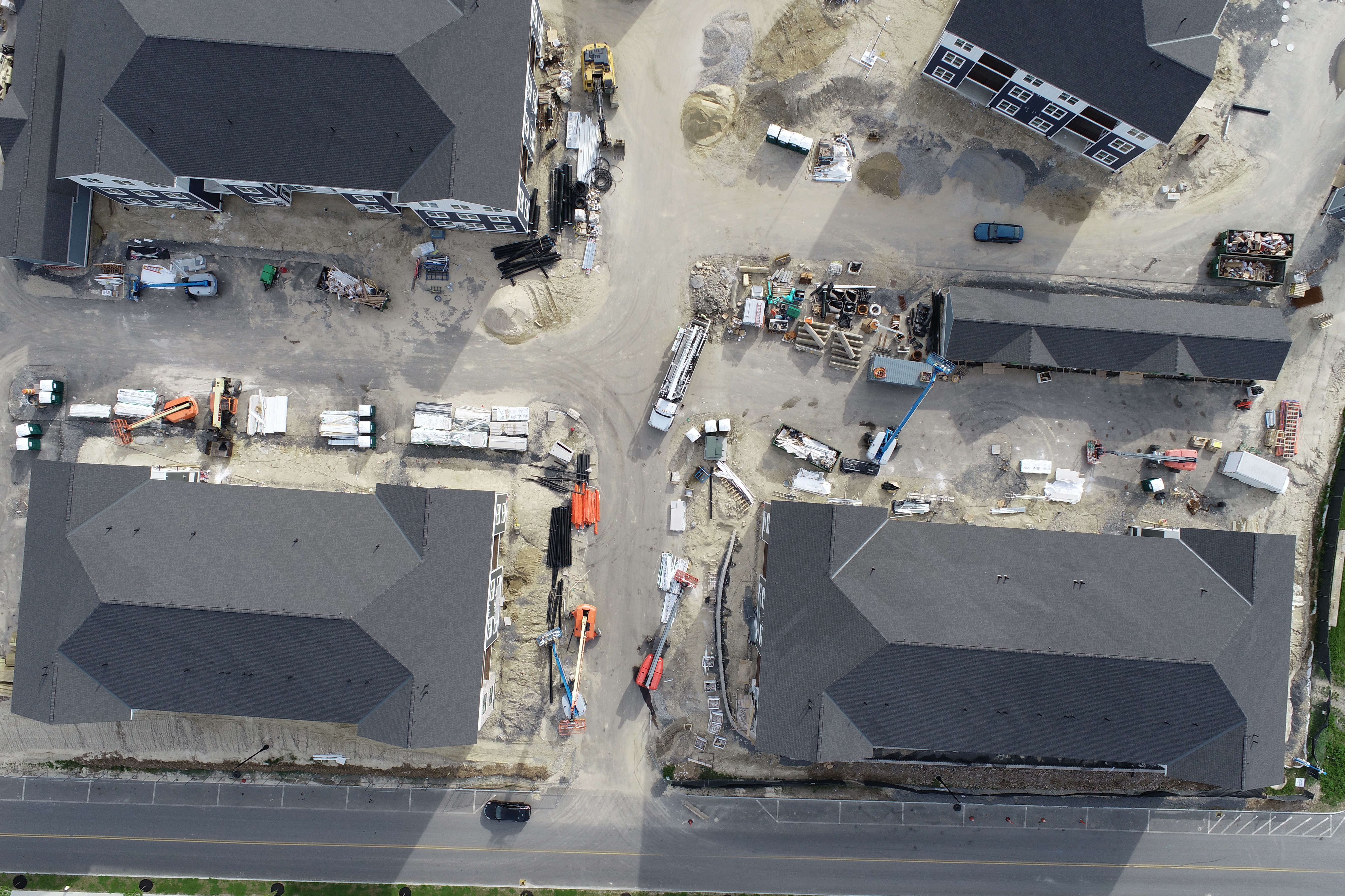 Construction site aerial survey